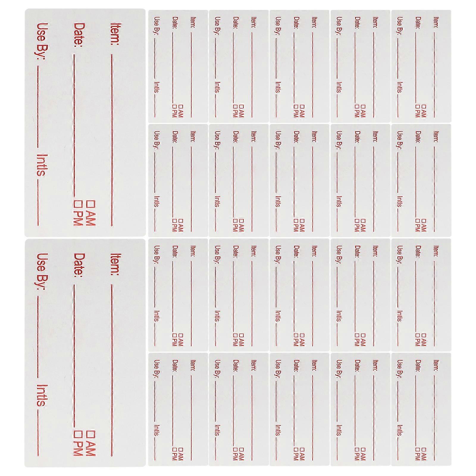 Food Storage Labels Removable Food Containers Labels for 1 Roll