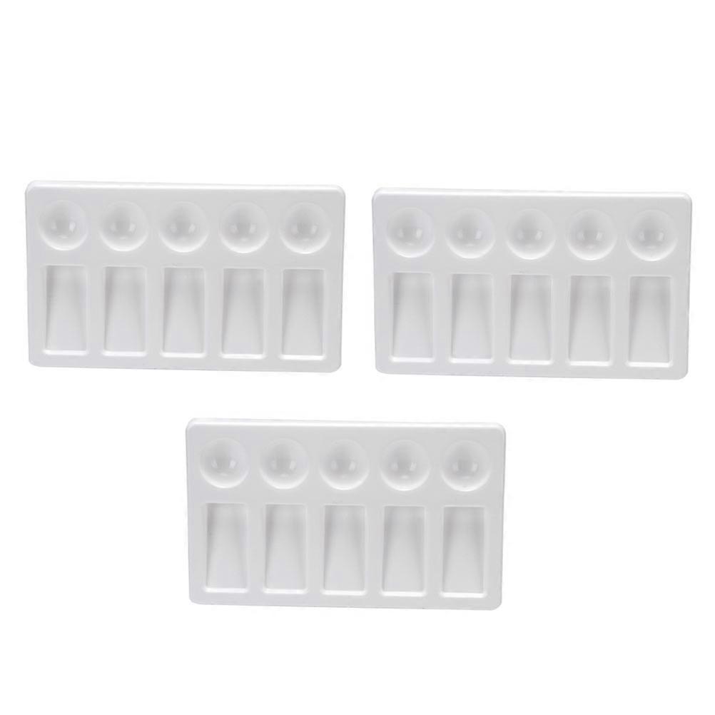Painting Tray Rectangle Shape for Painting Use 9Pcs White Color Mixer