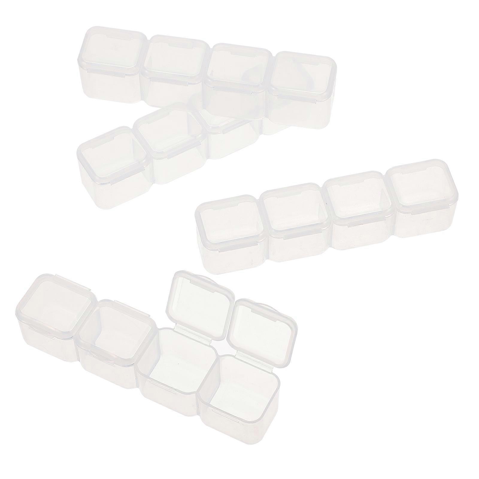 Sorting Beads Storage .5X2.5X2.5CM Glitter Diamonds Box For DIY Projects 40Pcs