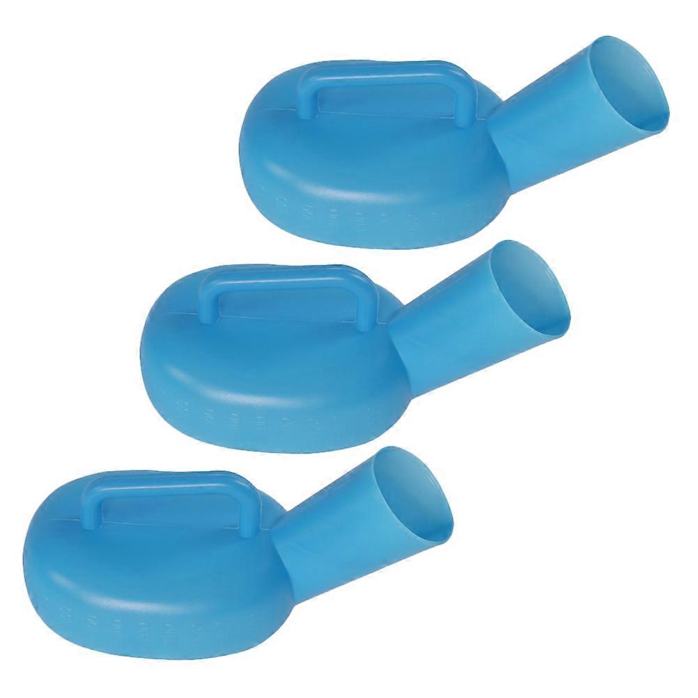 Portable Urinal For Men Practical Large Capacity ABS Plastic 25X20X10CM 3Pcs