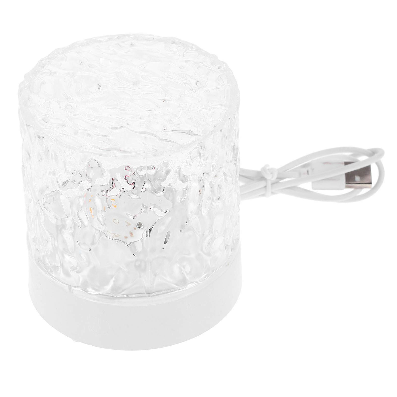 Romantic Table Lamp for Lighting 5Pcs Transparent USB Bedside Desktop Lamp