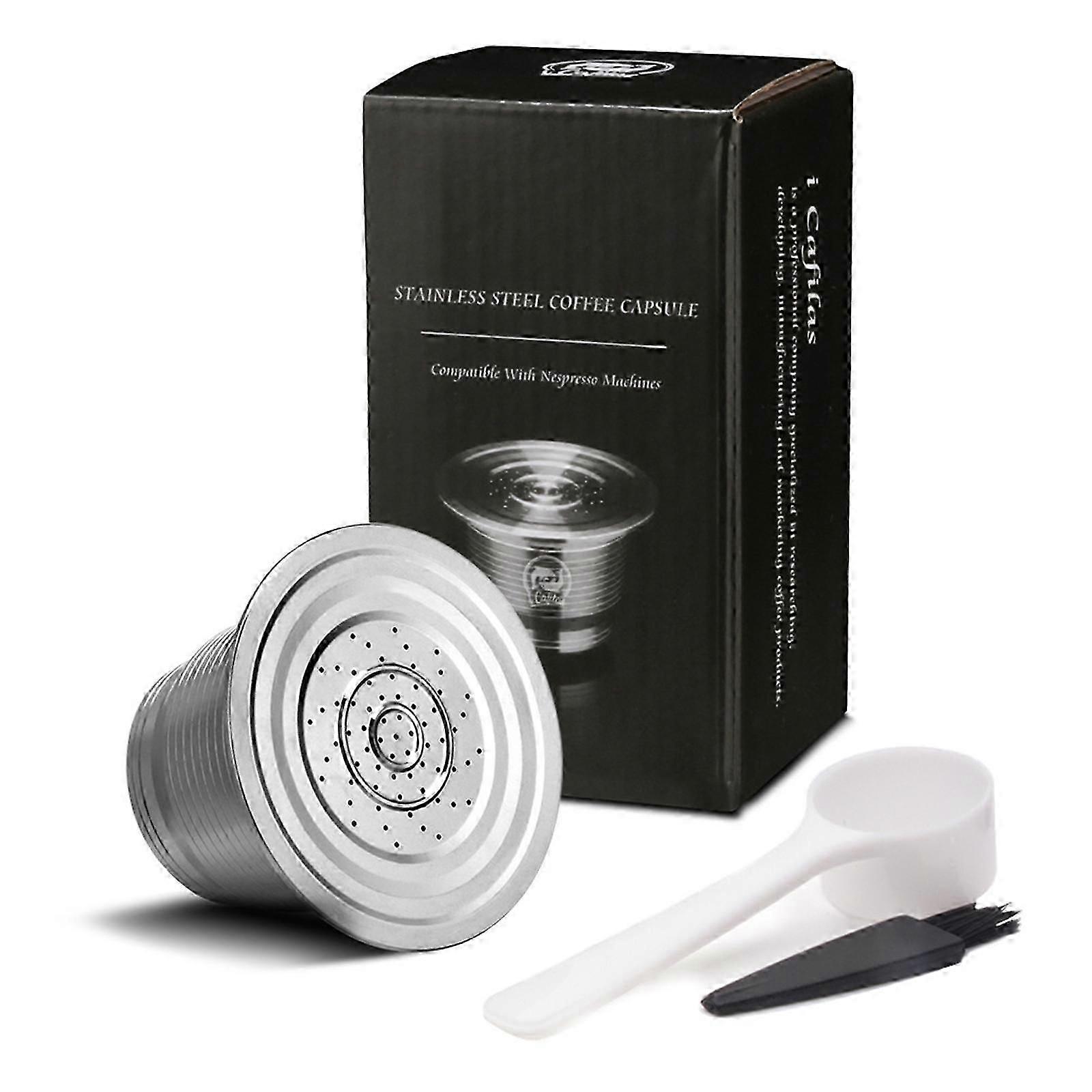 For Nespresso Steel Refillable Reusable Coffee Capsule Pods
