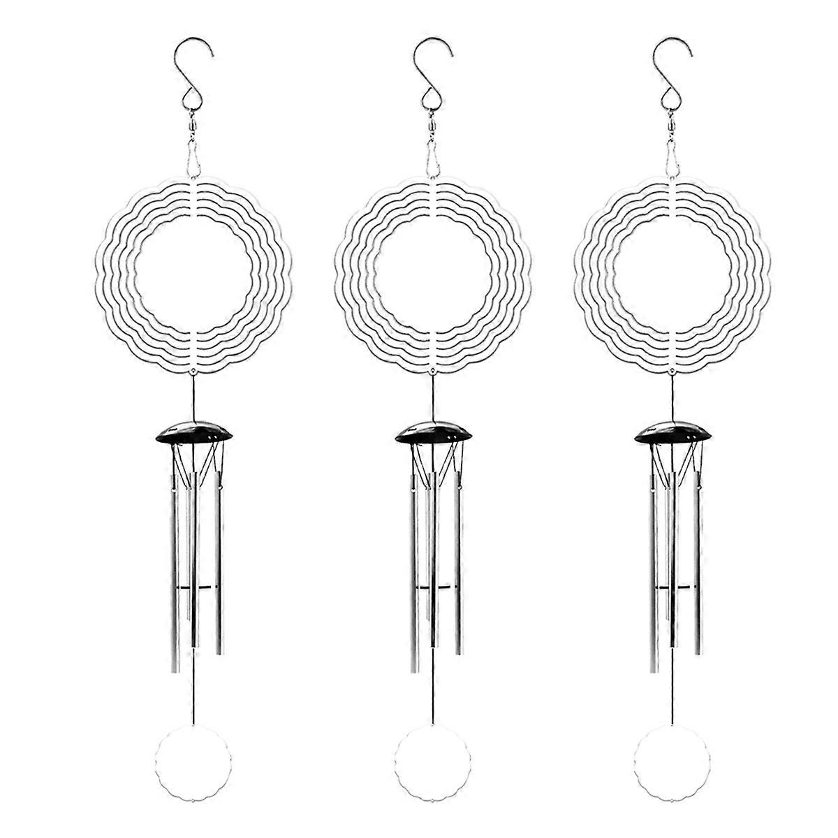 Sublimation Wind Spinner Blanks Outdoor Decor, with 4 Thickened Tubes