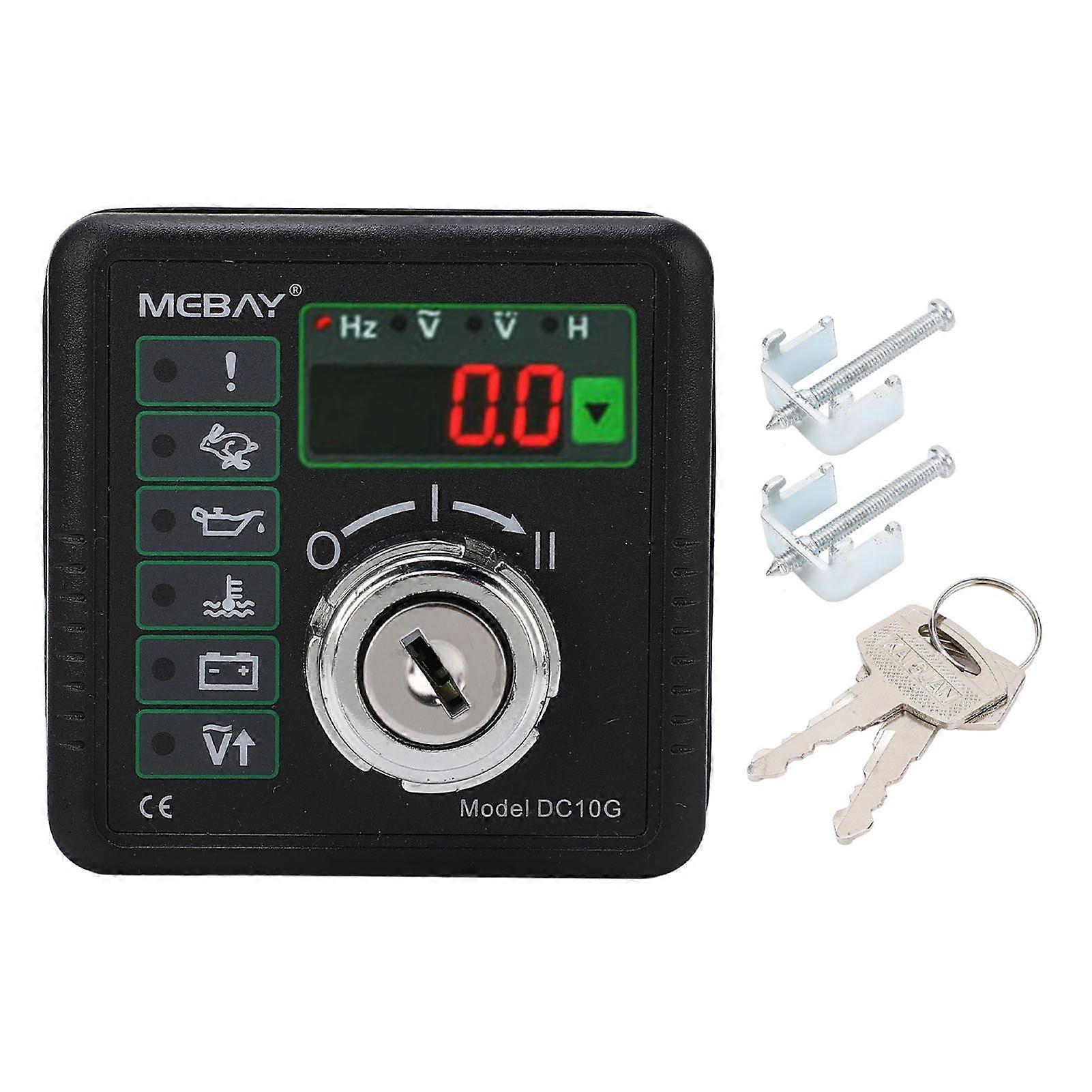 Engine Manual Start Controller Diesel Generator Control Module with Voltage Accumulation Time Display DC10G 15300VAC