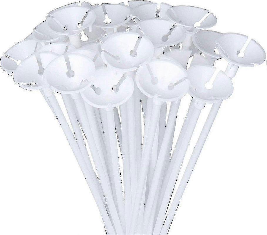 عصي بالون مفردة - 100 قطعة بالون العصي العصي بالون واضحة لحفل زفاف عيد ميلاد عطلة ديكور ، بالون العصي 40 سم