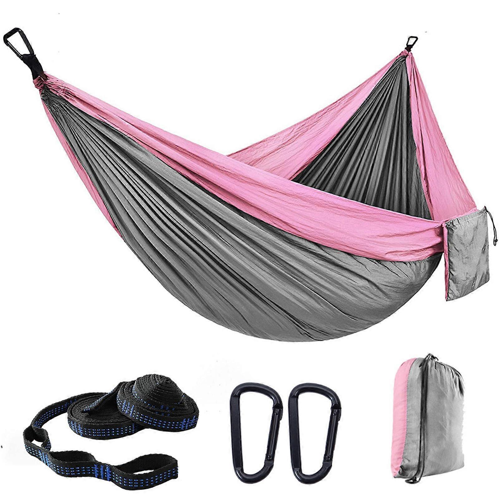 Portable Nylon Hammock Chair For Backpacking And Camping Use Outdoor Travel Hammock Nylon Material Garden Style