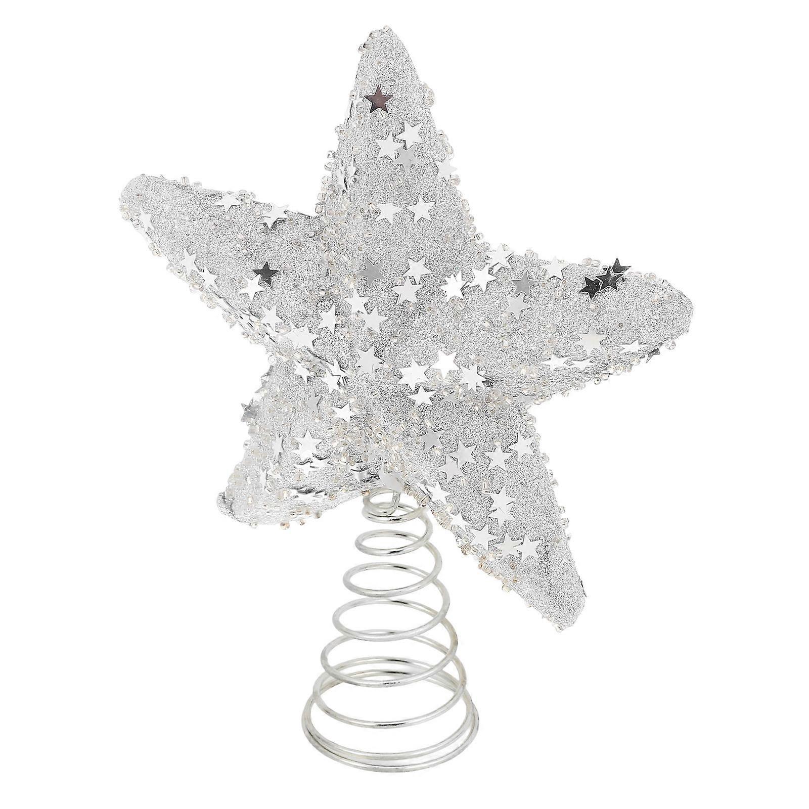 Star Tree Topper Christmas Decoration for Decor 2Pcs Iron