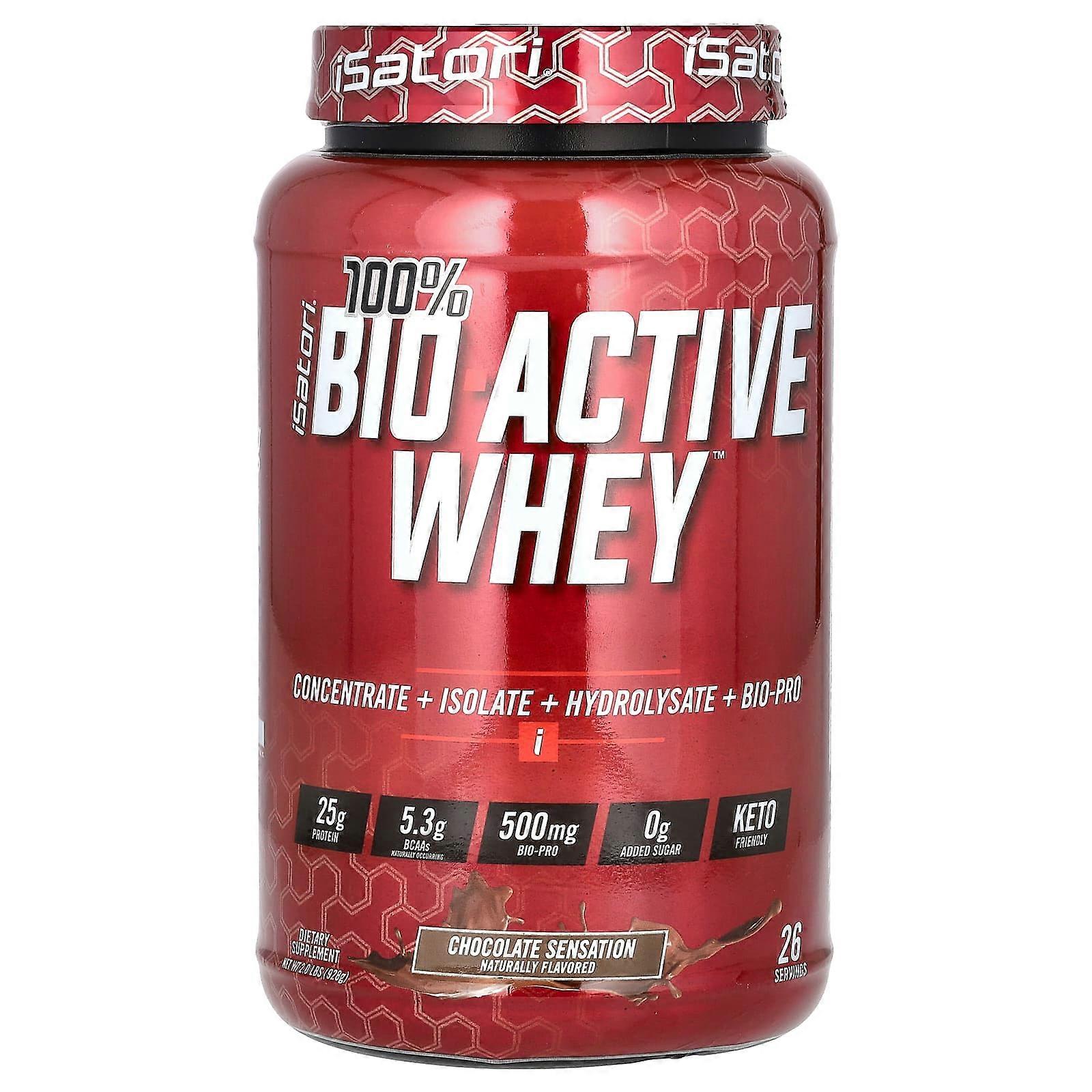 100% Bio Active Whey, Chocolate Sensation, 2 lbs (928 g)