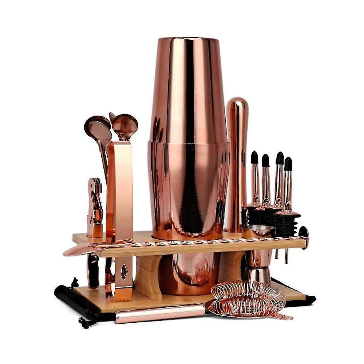 Stainless Steel Cocktail Shaker Set 17pcs Bartender Kit