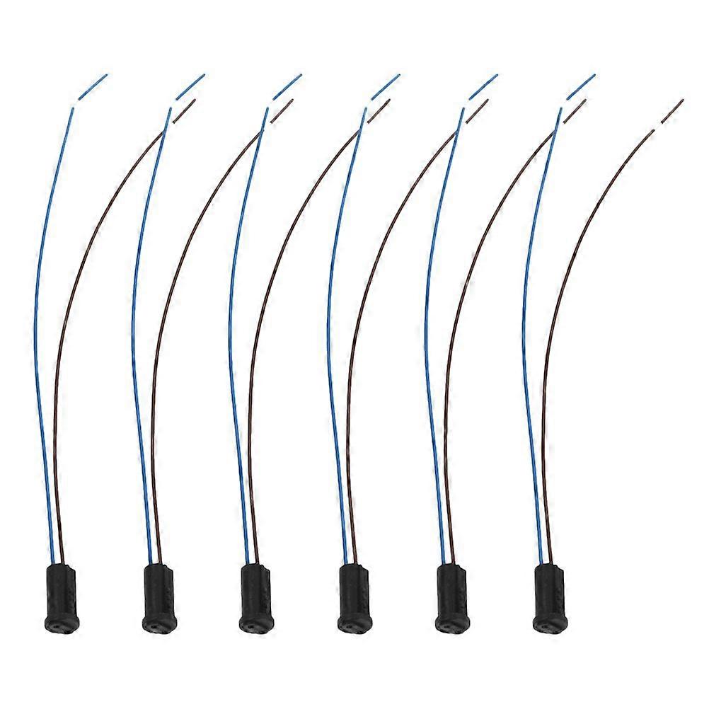 6 Pcs Mini G4 Bulb Socket Plastic Lamp Holder Low Voltage LED Light Bulb Base G4 Bulb Socket G4 Lamp Base Miniature Lamp Base Socket