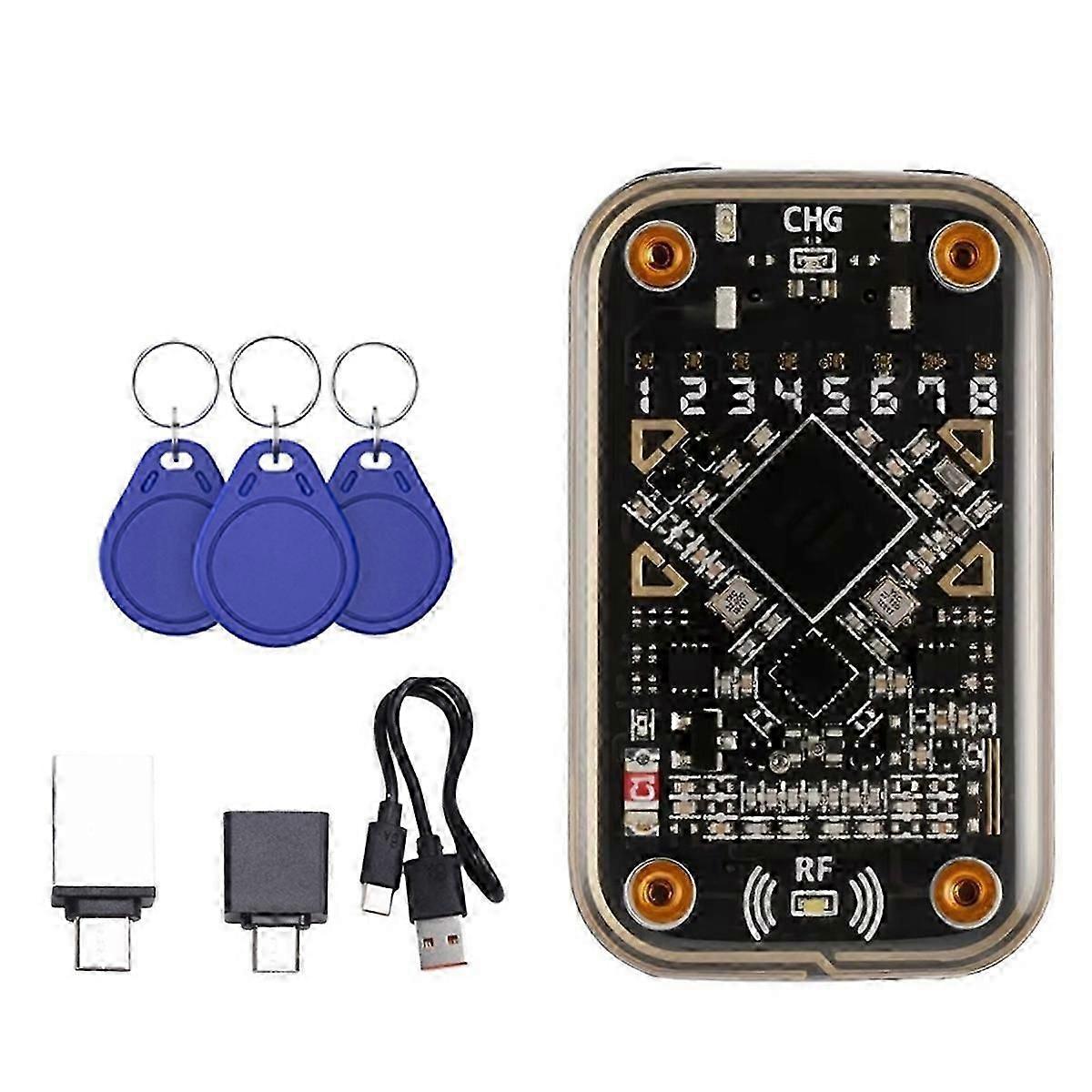 RFID Smart Chip Reader with 3xUID Keychain NFC Read Writer