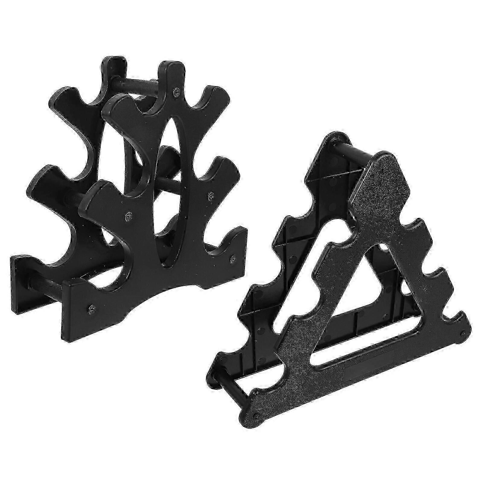 2 Pcs Support de stockage d’haltères multicouches Support d’haltères vertical Support d’haltères multicouches