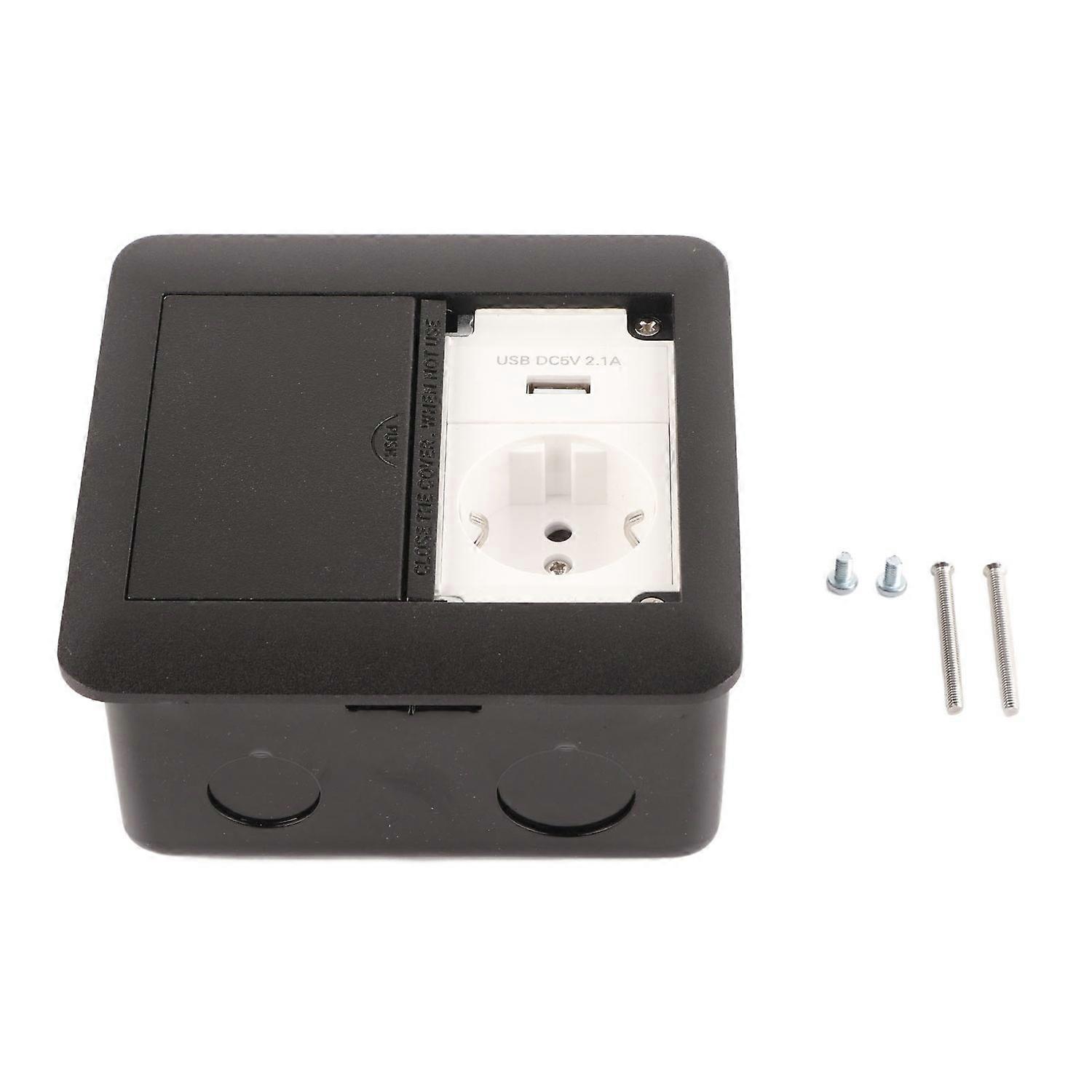 Power Socket Multifunctional 2 Outlets Flame Retardant Waterproof Recessed Outlet