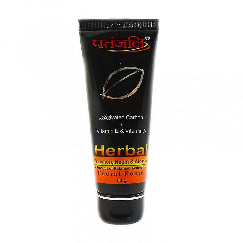 Cleansing Foam with Activated Charcoal (60 G), Activated Carbon Face Foam Patanjali