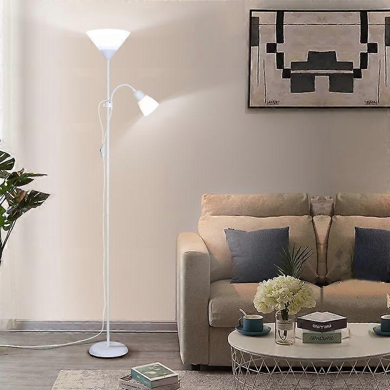 Modern Living Floor Lamp Adjustable E27 Bulb for Study Lighting Bedroom Office