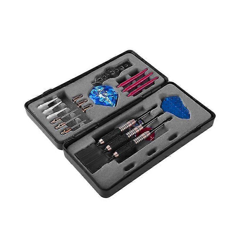 Luxora 22pcs Pet Metal Darts Set Kit Darts Darts Flights Dart Tip Point With Case For Playing