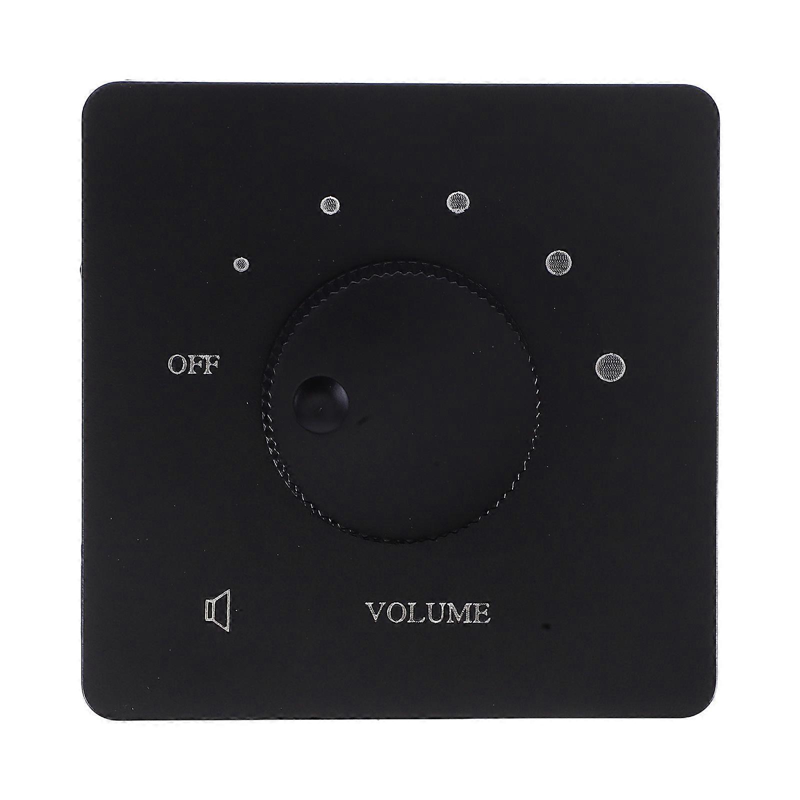 Speaker Switch - 5-Position In-Wall Speaker Volume Control Knob Adjustable Sound Switch Panel For Theater Conference Room Classroom And Media Audio Sy