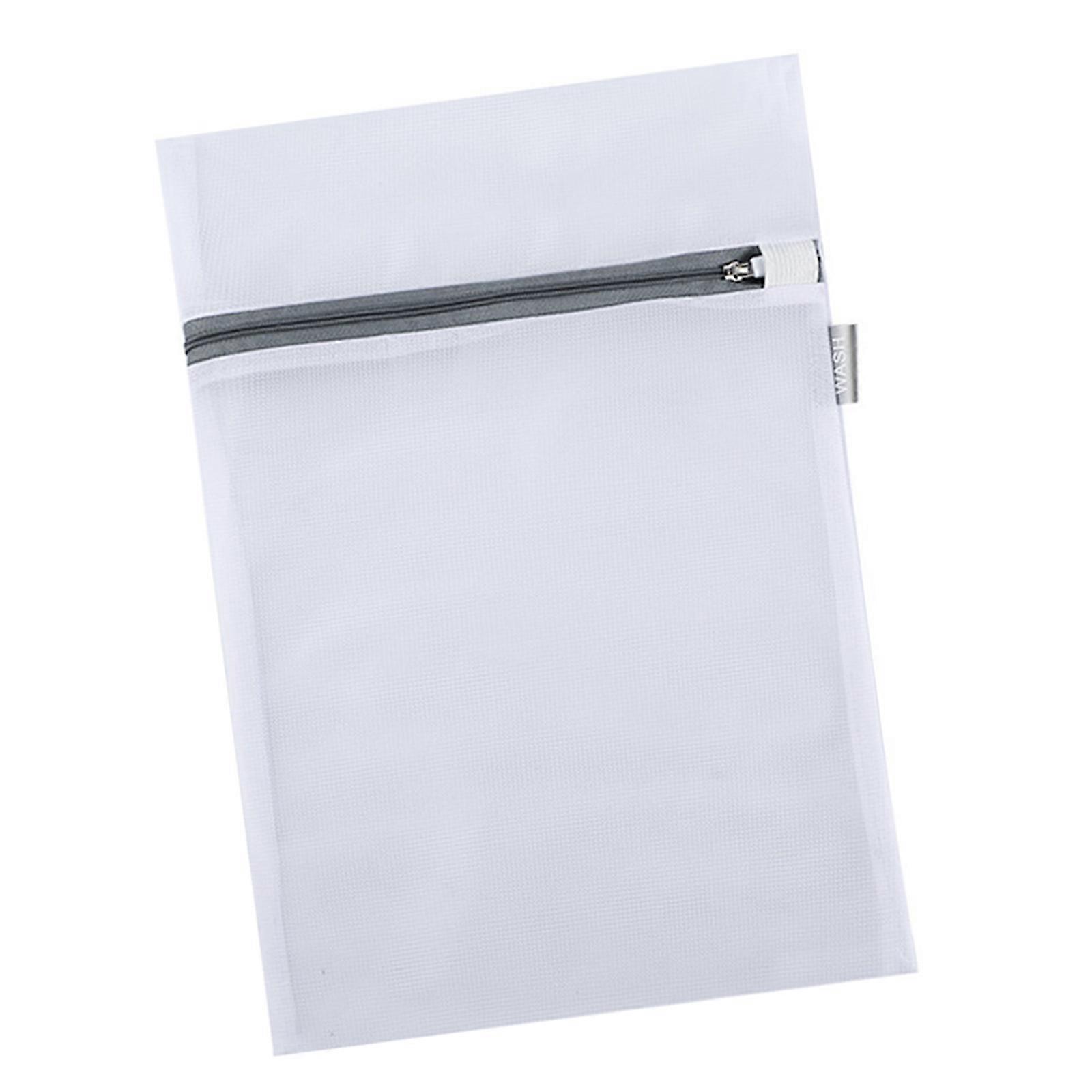 Garment Laundry Bag Reinforced Polyester Construction Fine Weave Mesh Zippered Closure Washing Net for Home Travel Use  XS