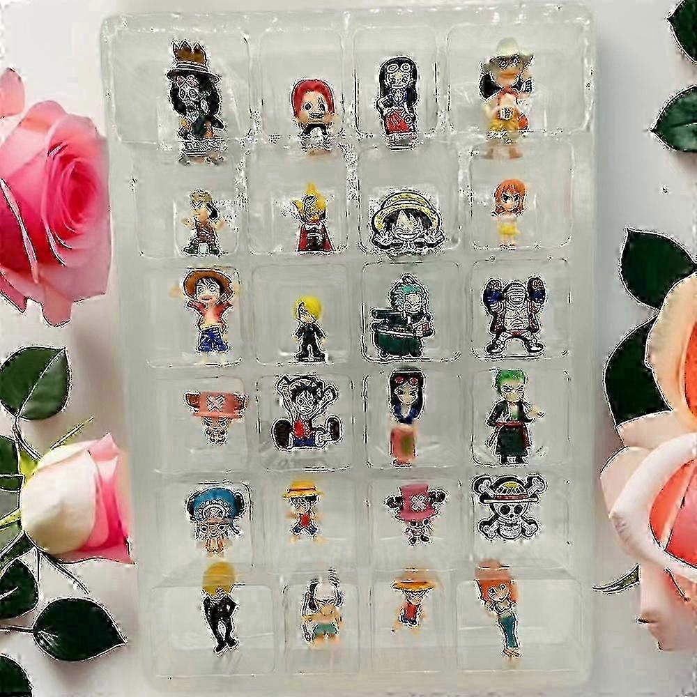 Advent Calendar, 24 Pcs/Set One Piece Figures Christmas Countdown Calendar Blind Box, Surprise
