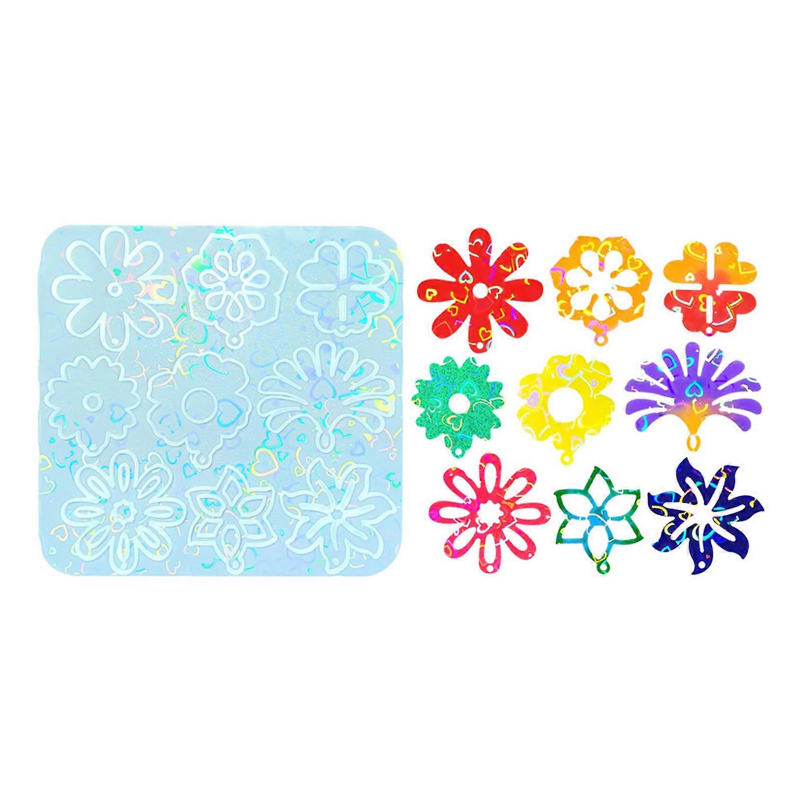 Premium Holographical Epoxy Mold Smooth Release Design Safe Silicone Material For Custom Accessories Crafting Multicolor