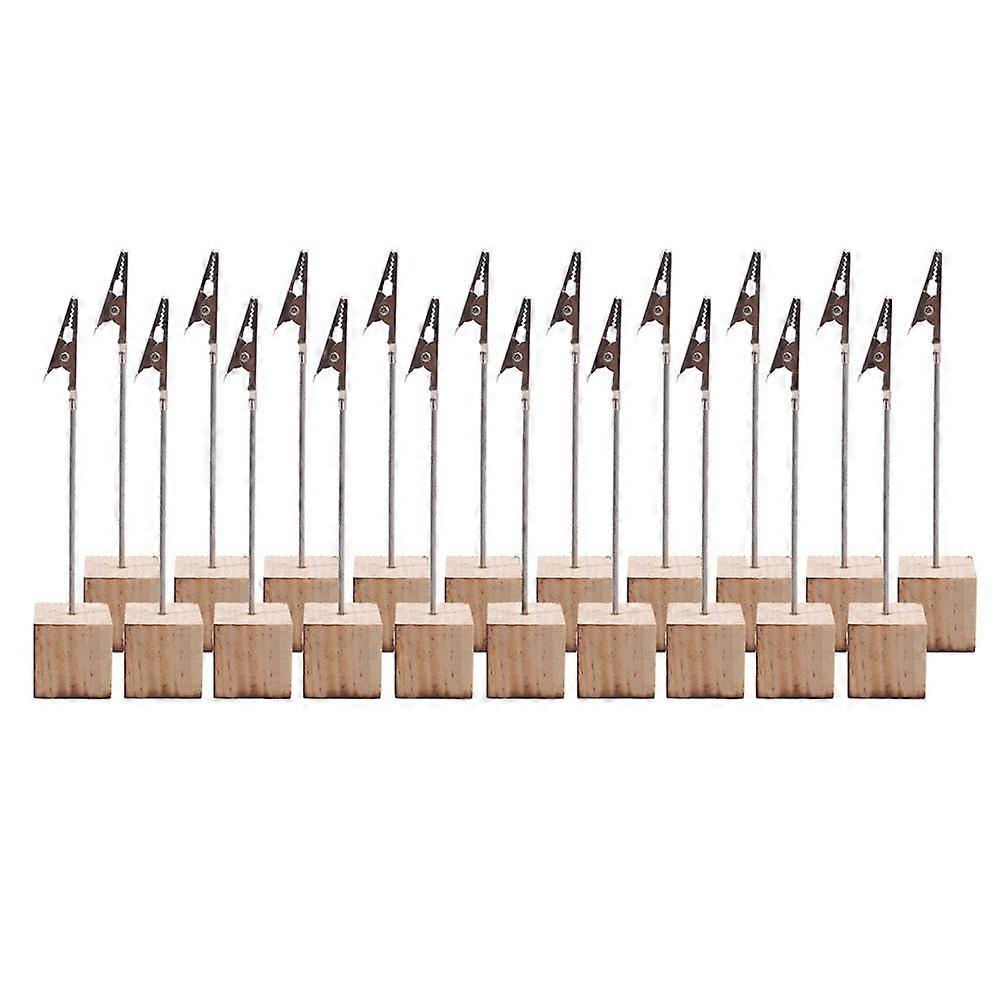 20PCS Creative Table Number Holders Wedding Table Name Holder Clips Picture Memo Note Photo Stand