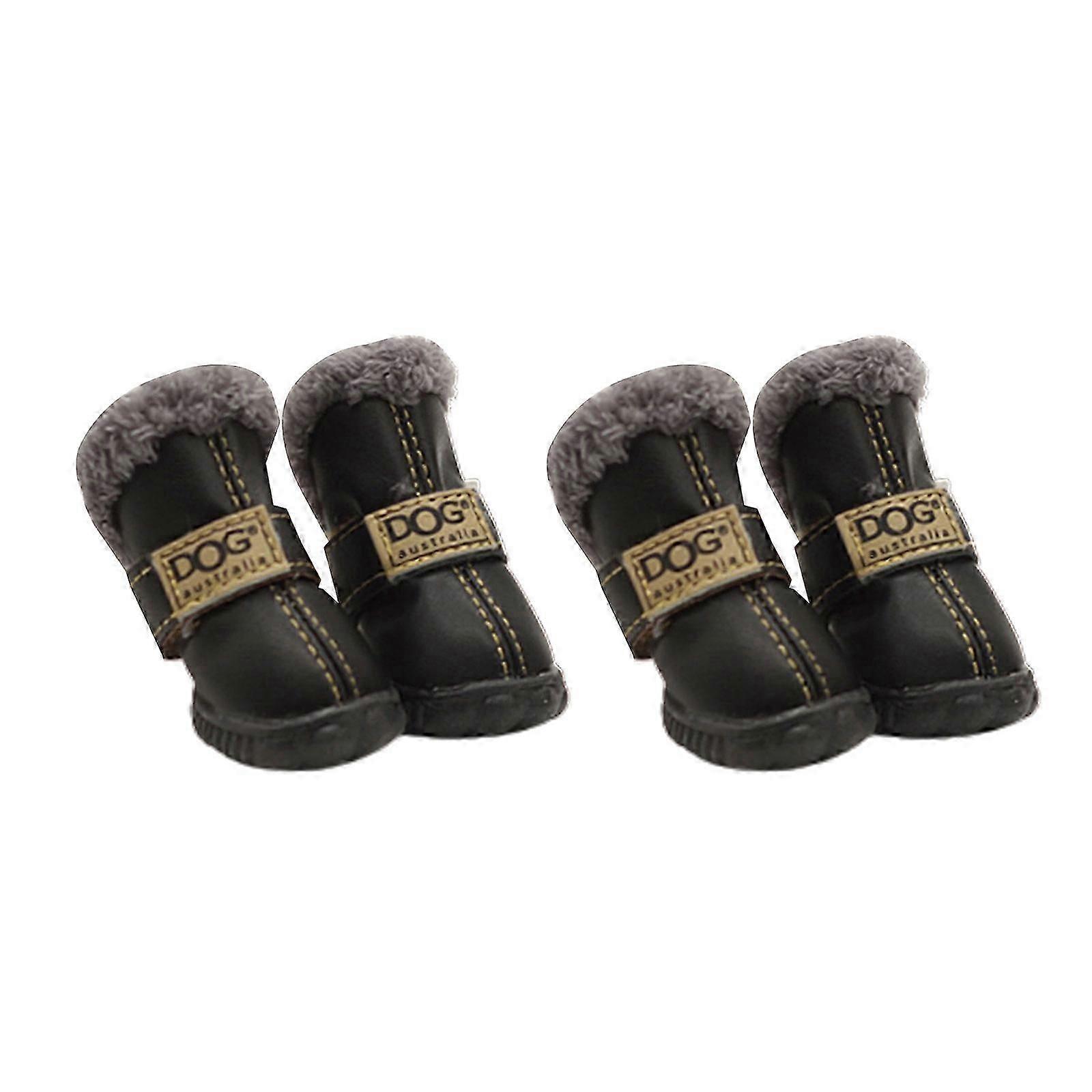 מגף כלב נושם חם להגנה על כפות מגפונים לכלבים נעלי כלבים לרצועות עמידות נגד לכלוך צהוב מונע החלקה 5