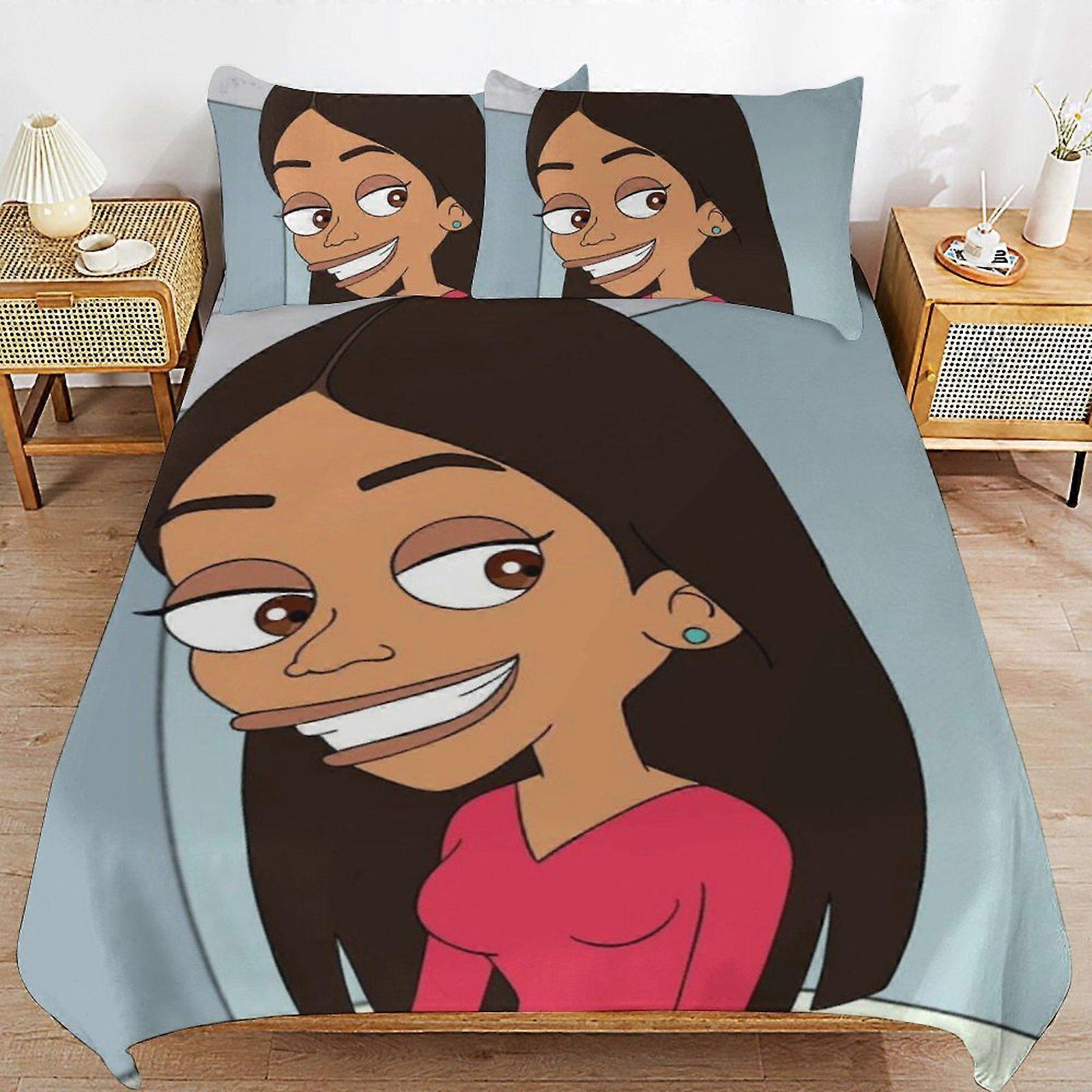 TD304 Classic Touch Soft Zipper Comfort Fabric Breathable Structure Duvet Cover Sets for Relaxing Sleep 304SB