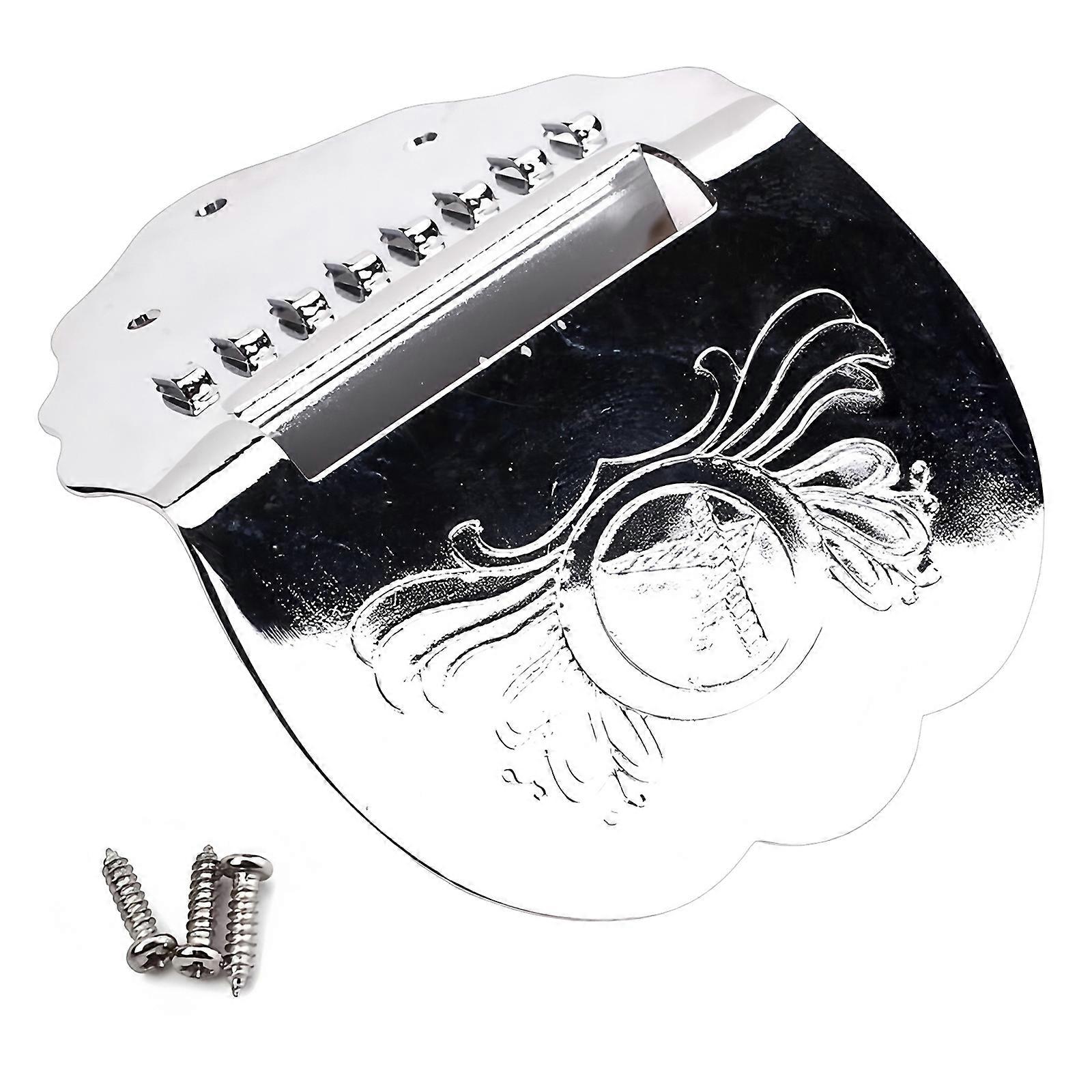 Silver 8 String Mandolin Tailpiece Accuracy Engineered Mandolin Tailpiece Musical Instrument Accessory Multicolor