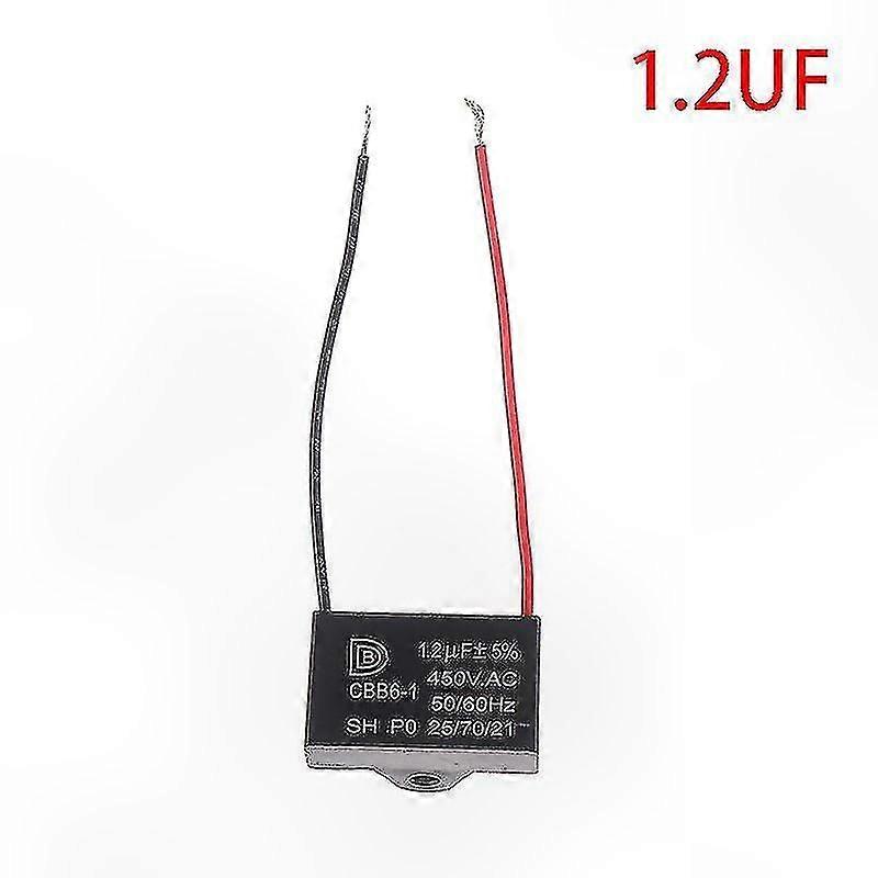 CBB61 450V 1-12uF Ceiling Fan Motor Run Start Capacitor with Terminals
