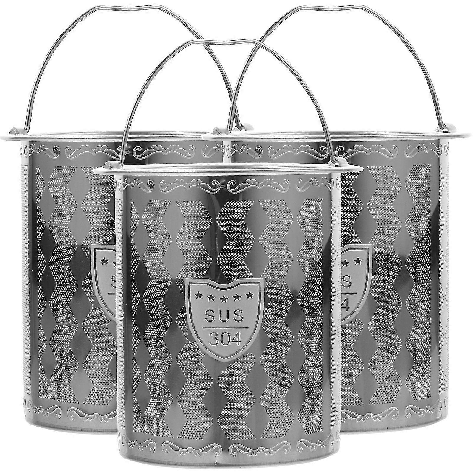 3Pcs Stainless Tea Strainer Insert Tea Infuser Tea Pot Accessories Tea Filter Mesh