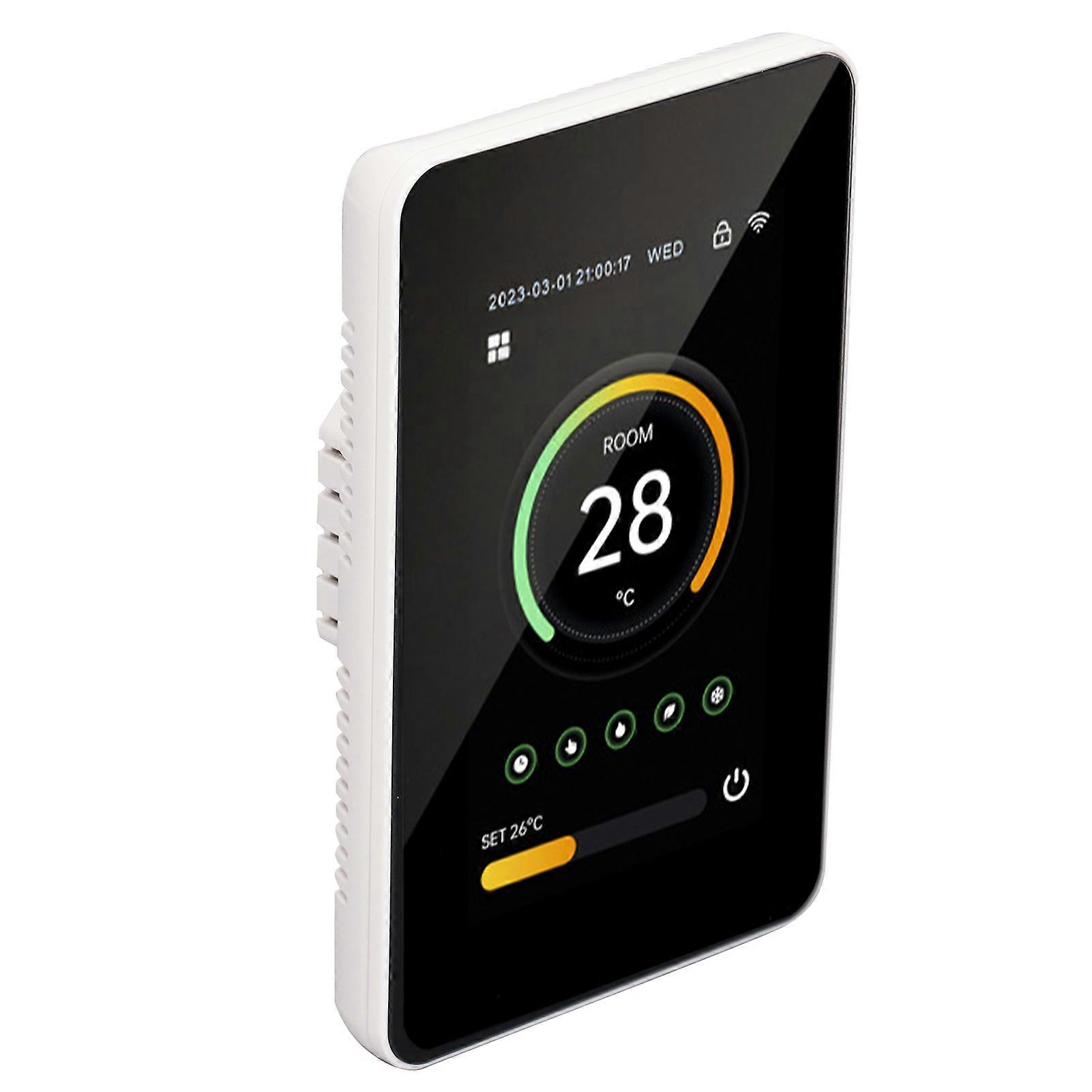 Tuya App Controlled Smart WiFi Thermostat for Home Floor Water Heating, 100 - 250VAC 16A Vertical Screen