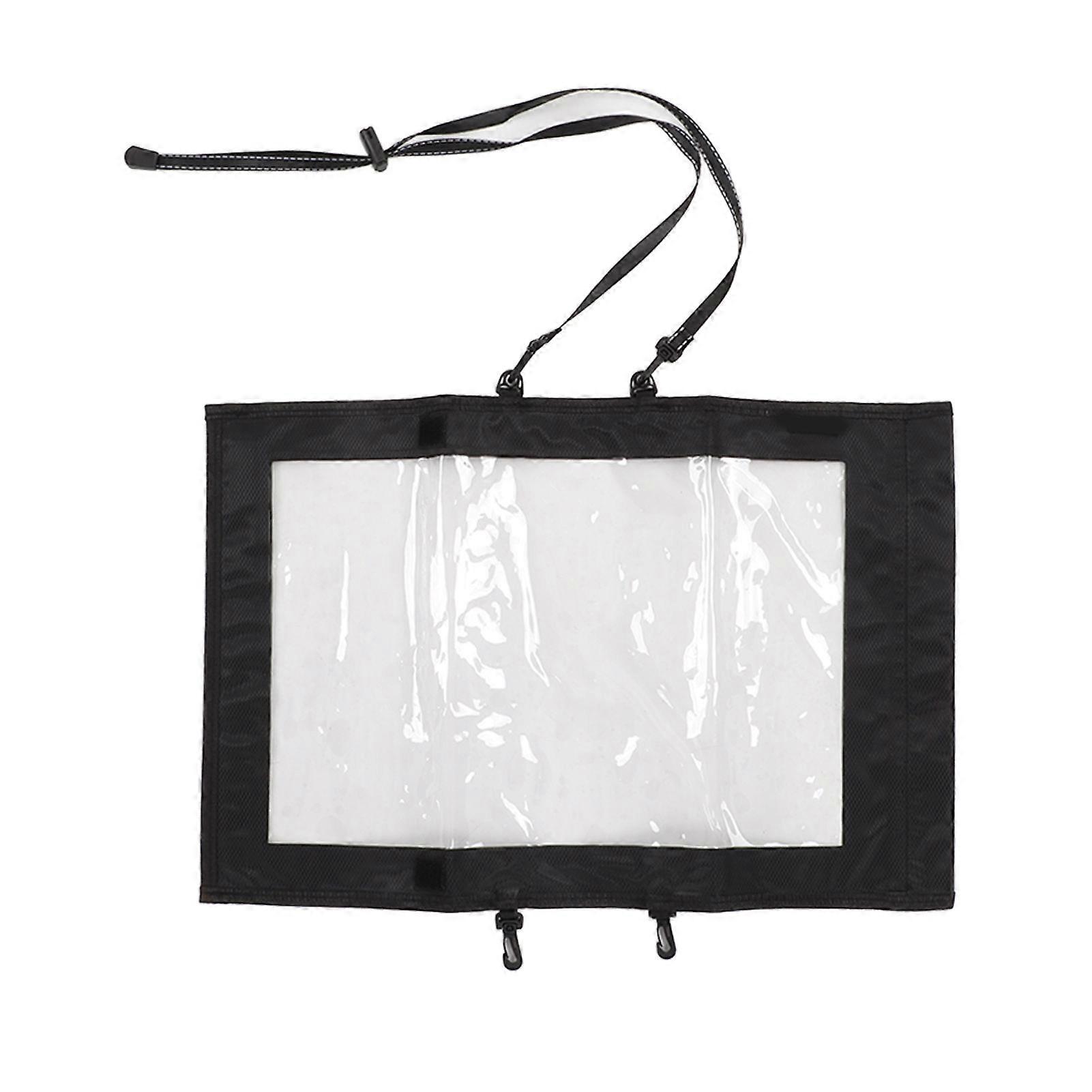 Transparent Hiking Map Pouch with 2 Additional Straps Waterproof TPU Map Dry Case for Camping