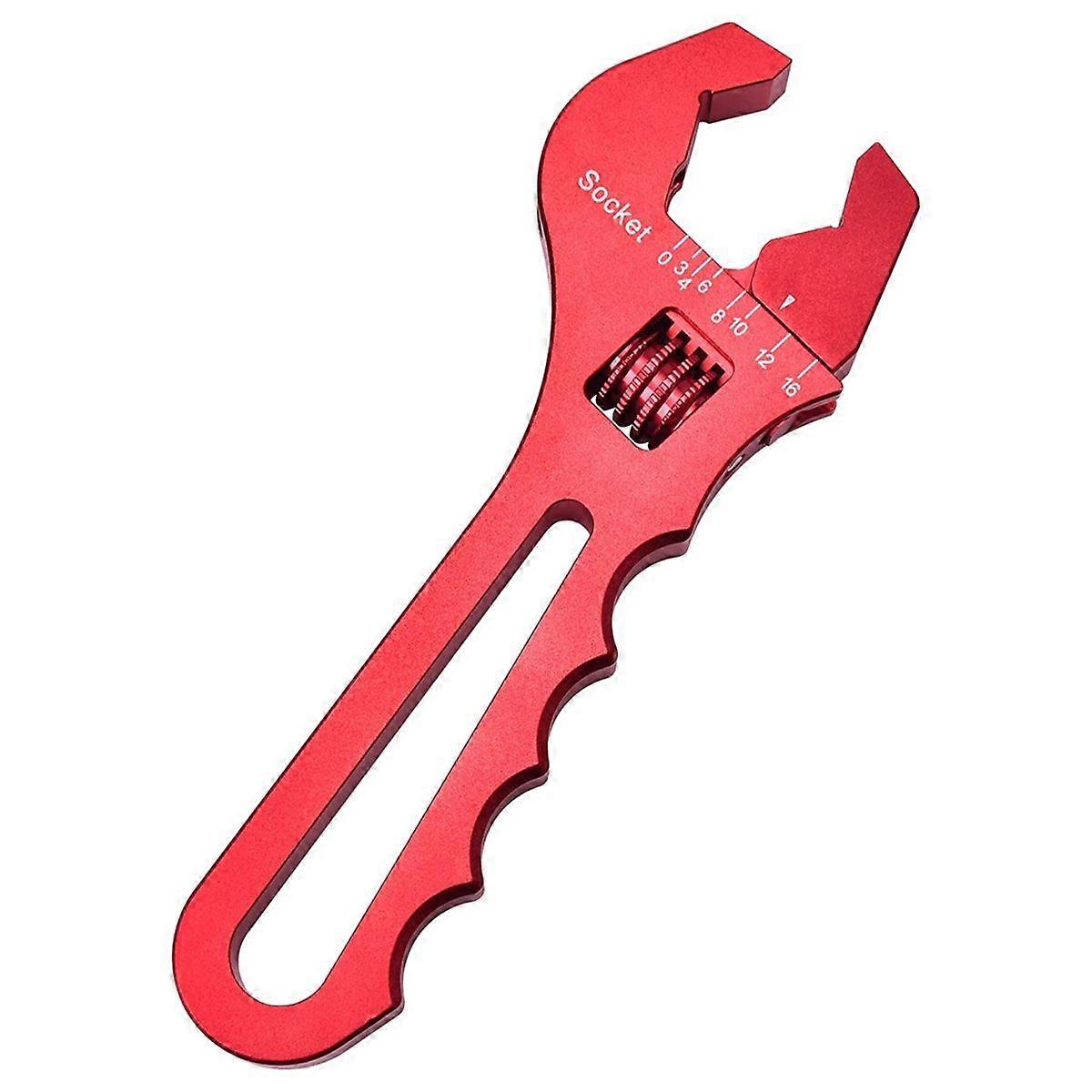 An Fitting Wrench 3AN-16AN Adjustable Wrench Aluminum Spanner Tools for an Hose Fitting Adapter End