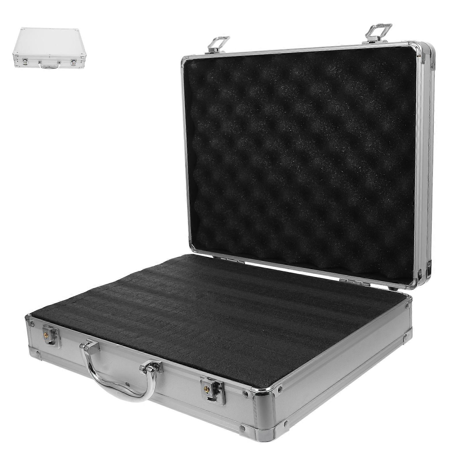 Aluminum Carry Case Metal Tool Box Rectangular Storage 1Pcs