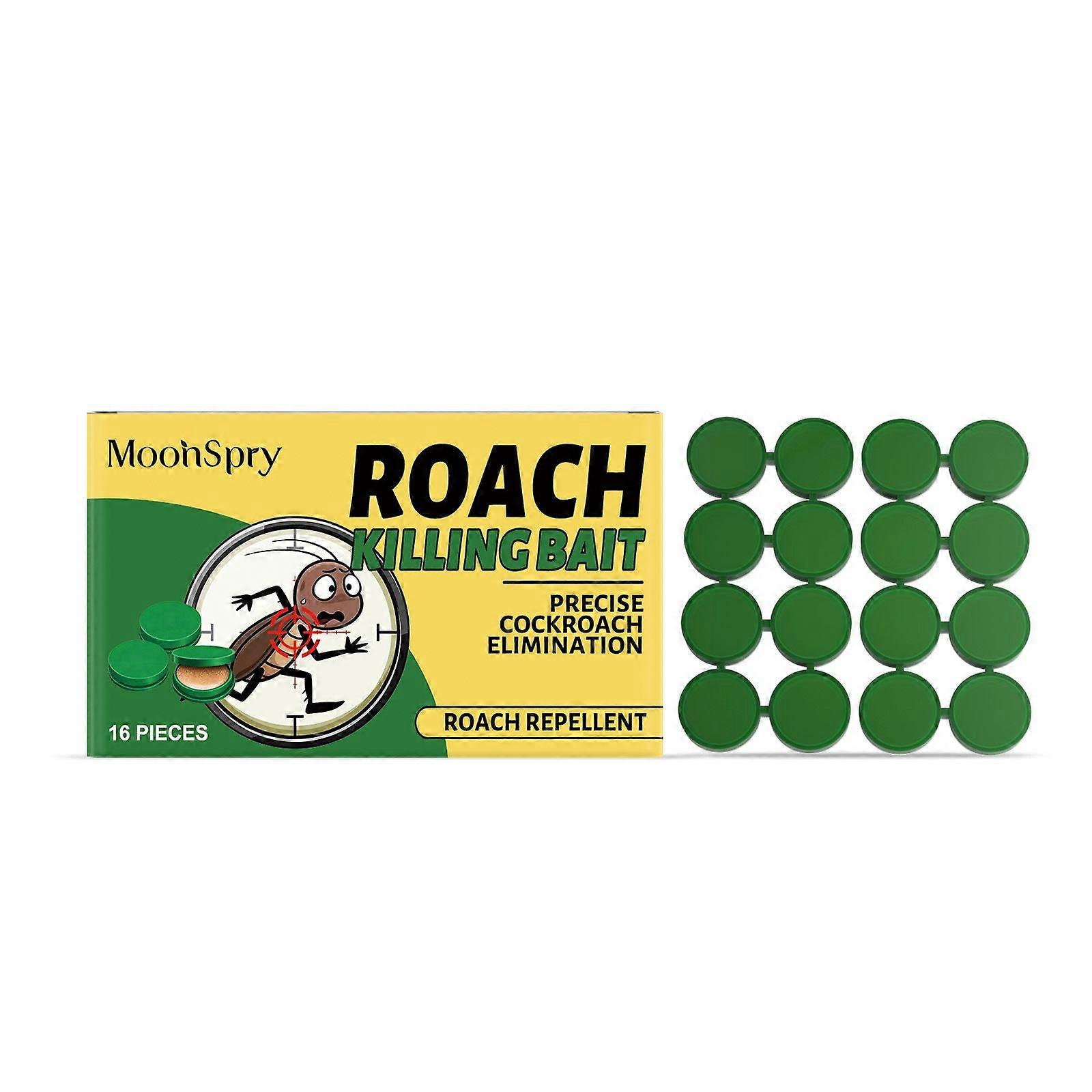 16PCS Roach Bait - Cockroach Killer Effective Cockroach Repellent for Quick Elimination of Indoor Roach Nests, Suitable of Roaches
