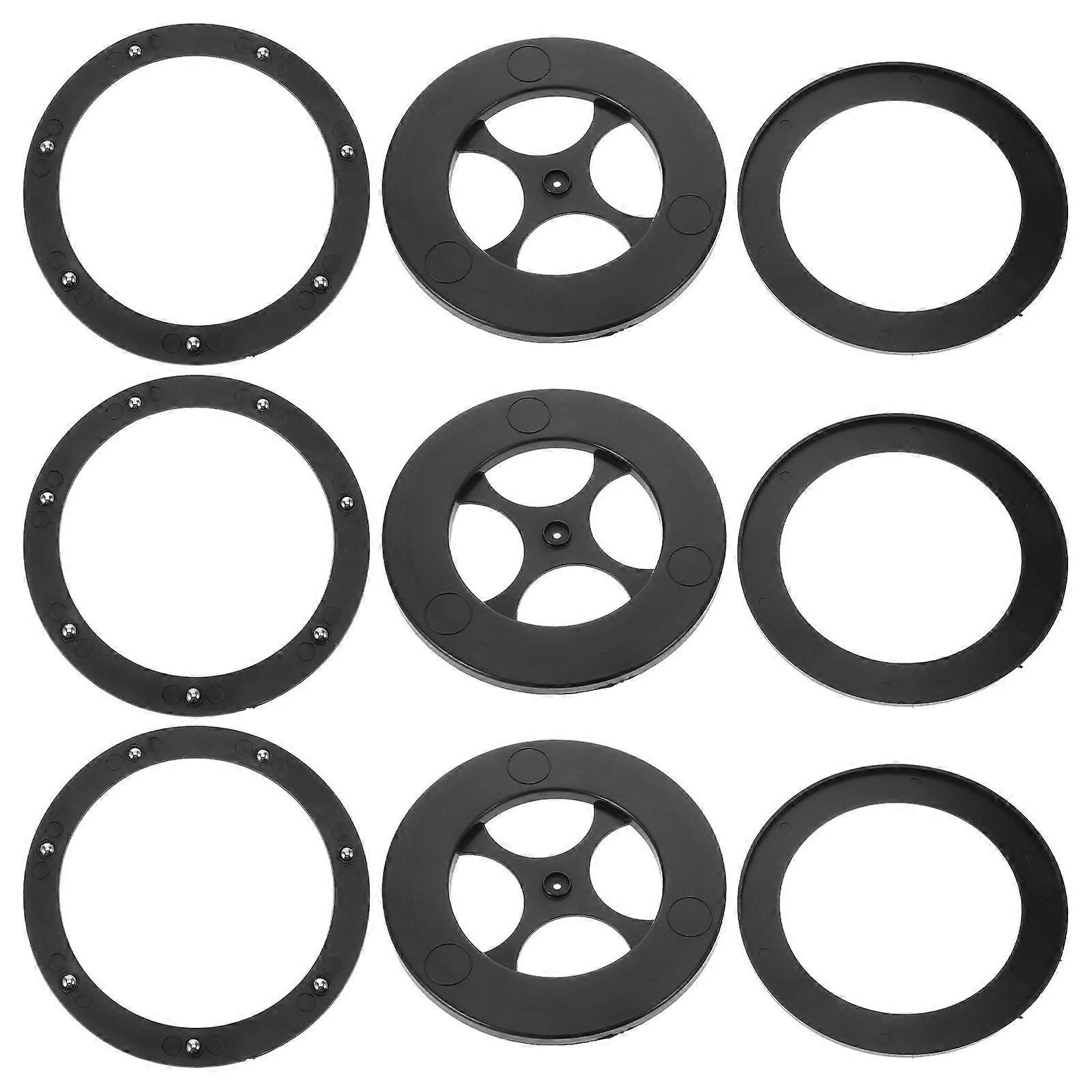 Cake Spinner Turntable for Pastry Display 3Pcs Rotating Plate