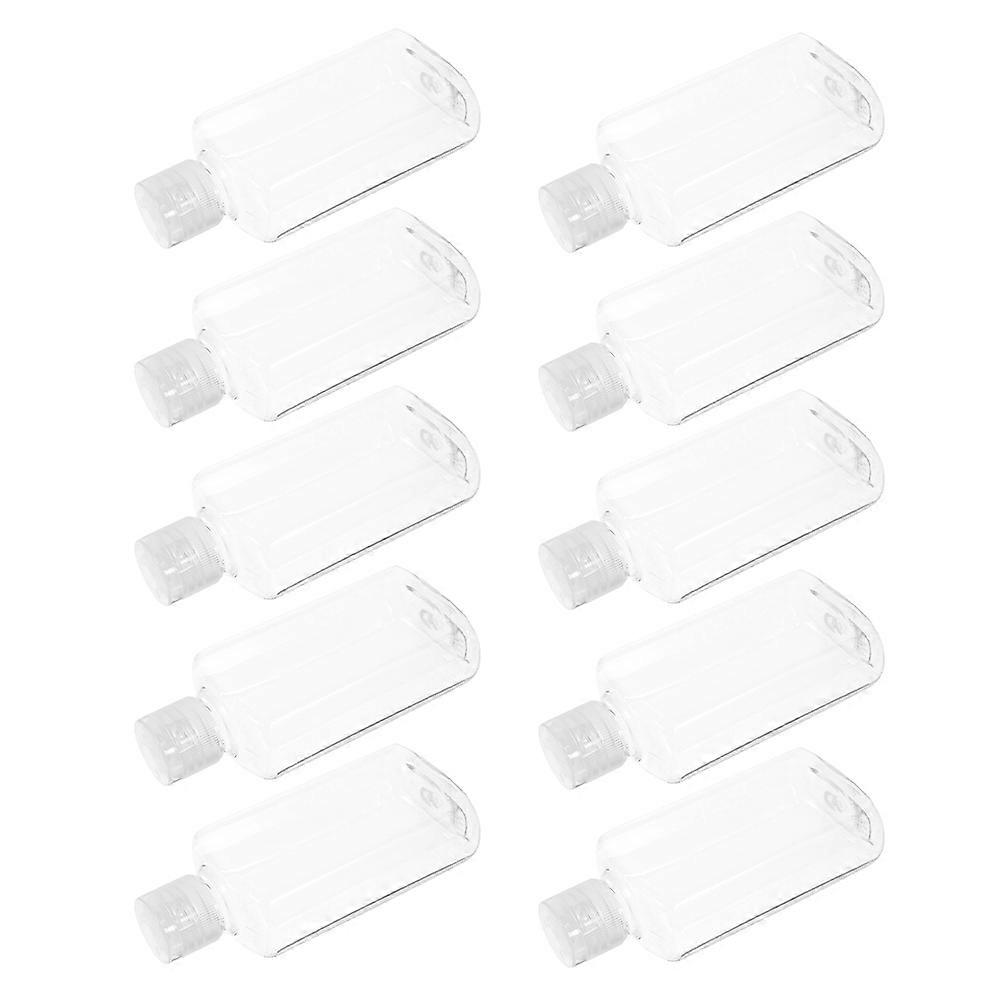 Clear Travel Bottles with Flip Cap for Refillable Use 10Pcs Transparent Pet