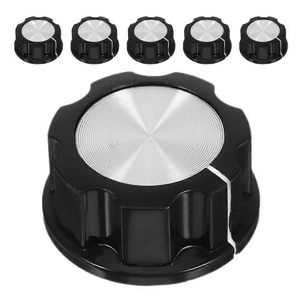 Electric Cooker Timer Control Knobs for Replacement 6Pcs Black ABS Material