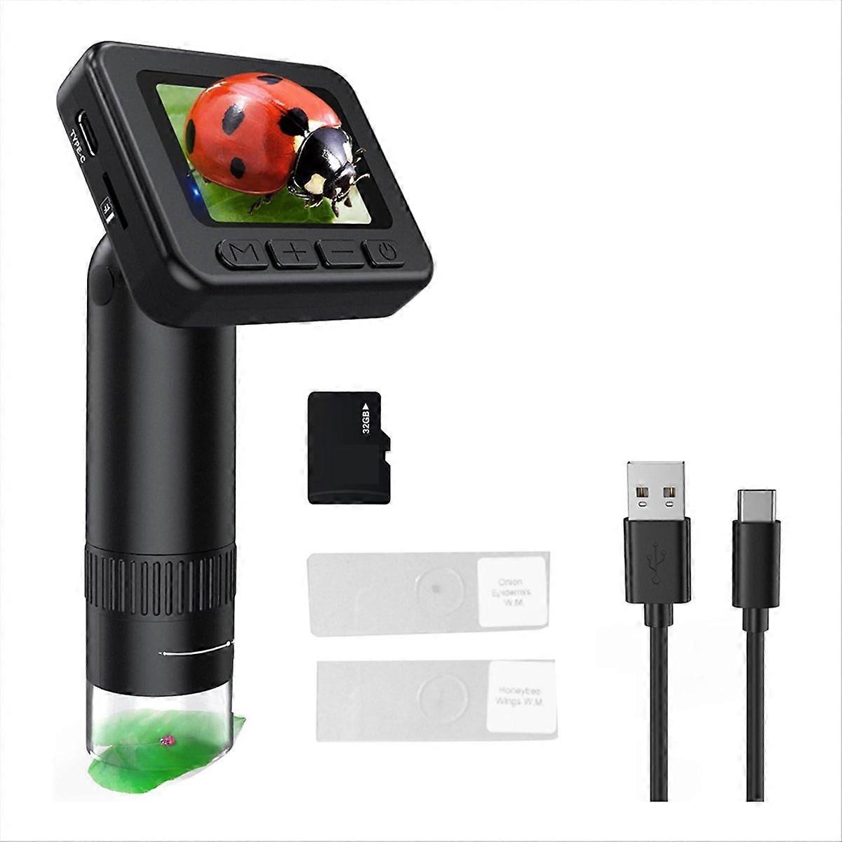 Microscope for Kids 50X-1000X Magnification IPS HD Screen, 2-31MP