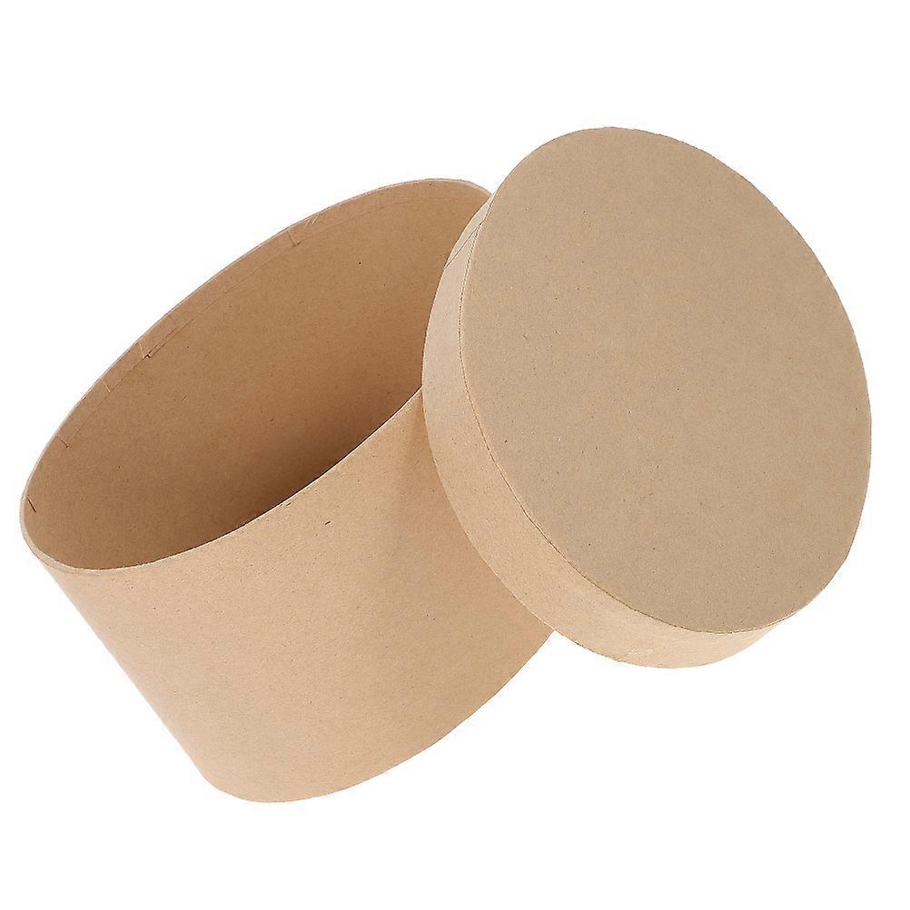 Oval Paper Biscuit Box with Lids for Cookie Packaging Khaki