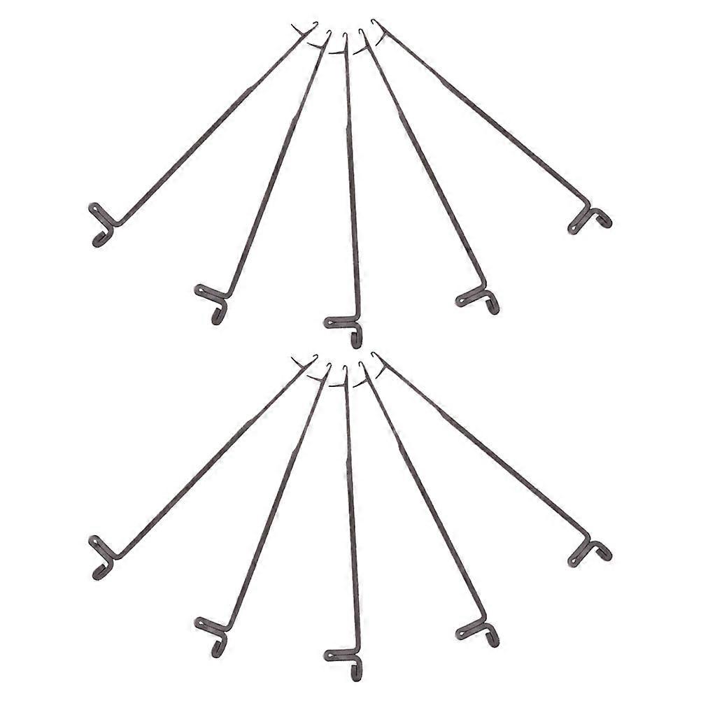 Portable Latch Crocheting Hooks Set for Crochet Tool Kit with 10Pcs Metal