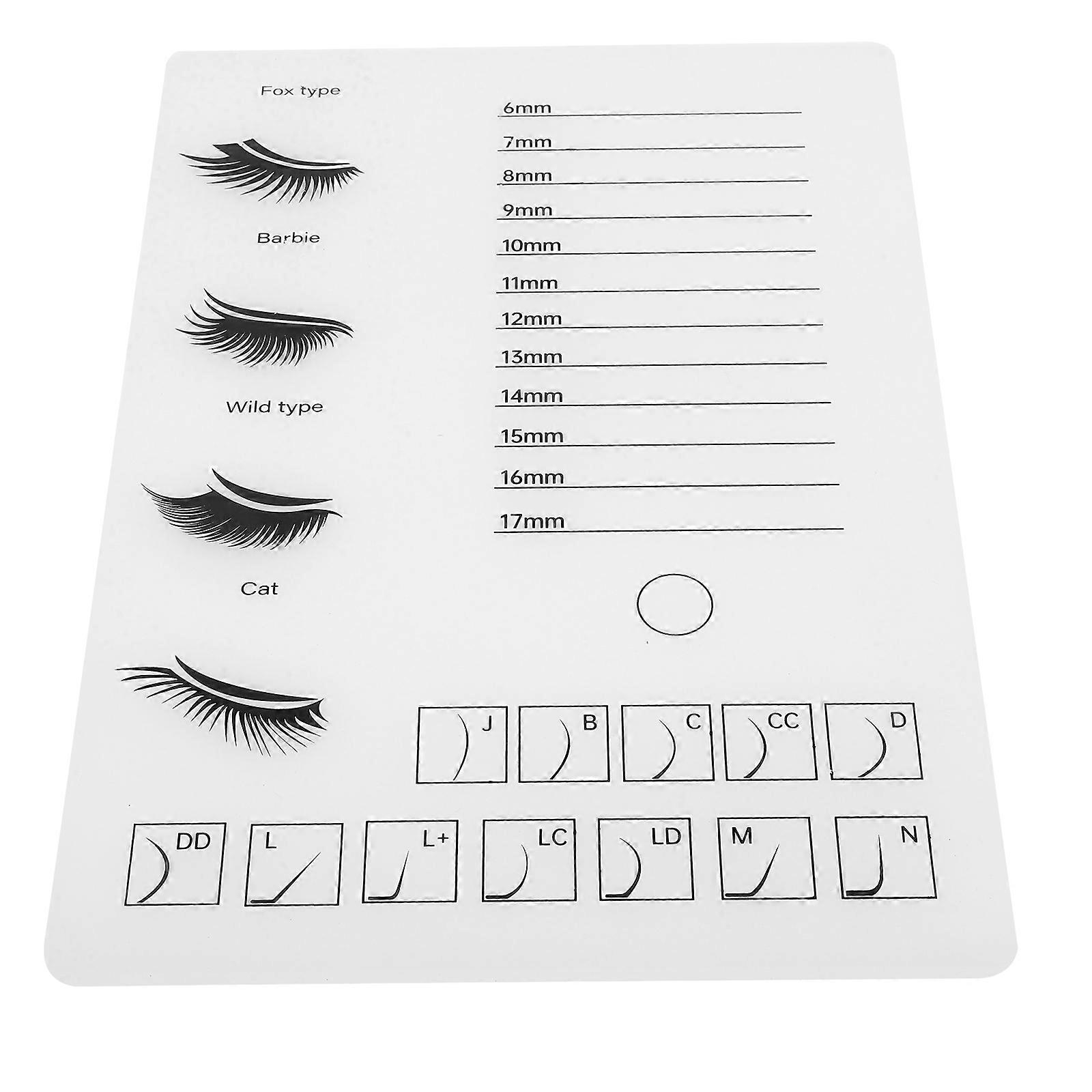 Eyelash Grafting Practice Tray Acrylic for Lash Extensions