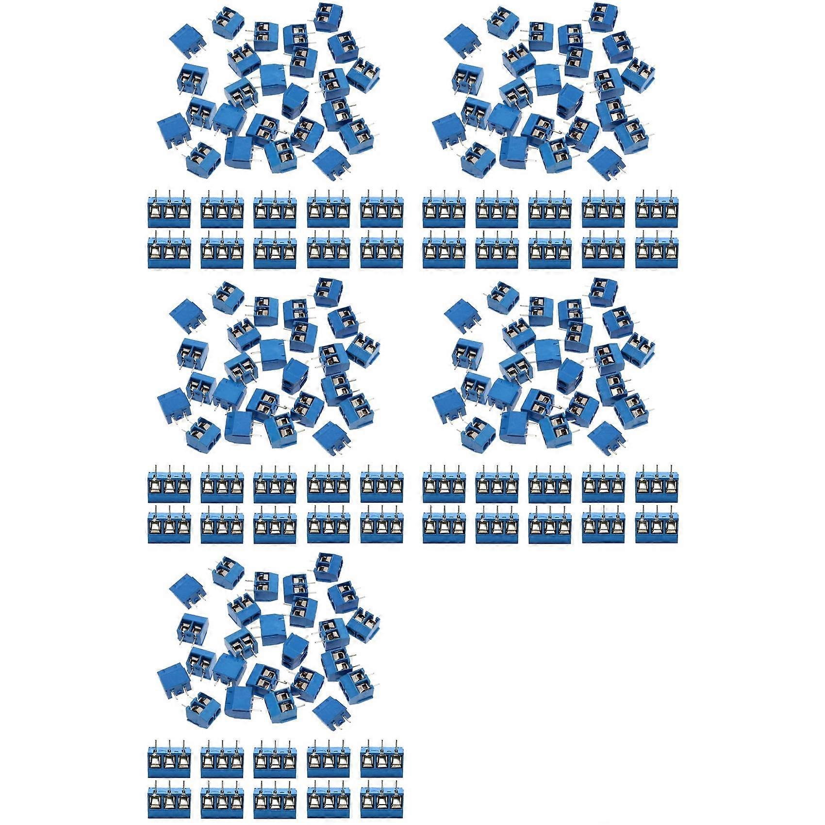 300Pcs 5mm Pitch 2 Pin & 3 Pin PCB Mount Screw Terminal Block Connector for Arduino (250 X 2 Pin, 50 X 3 Pin)