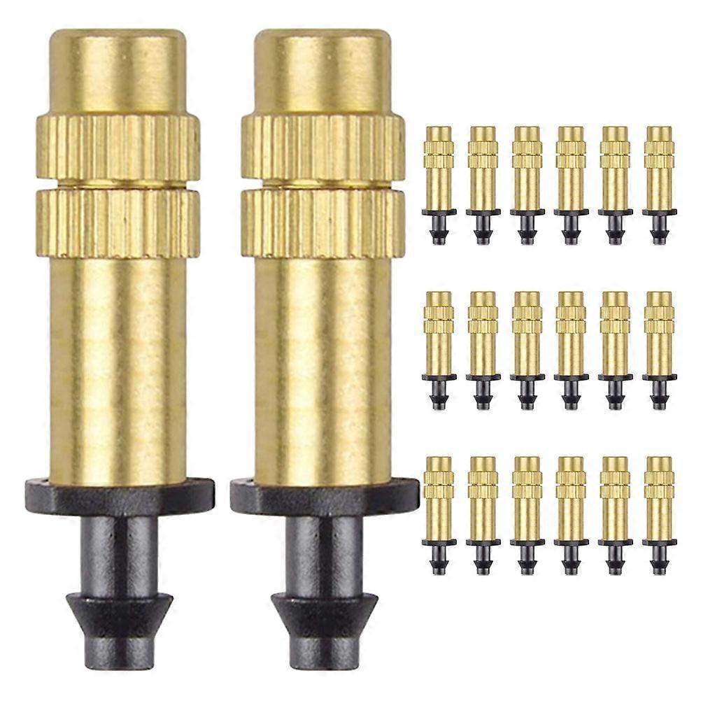 Drip Irrigation Spray Emitters Copper Nozzle for Garden Irrigation 20Pcs Set