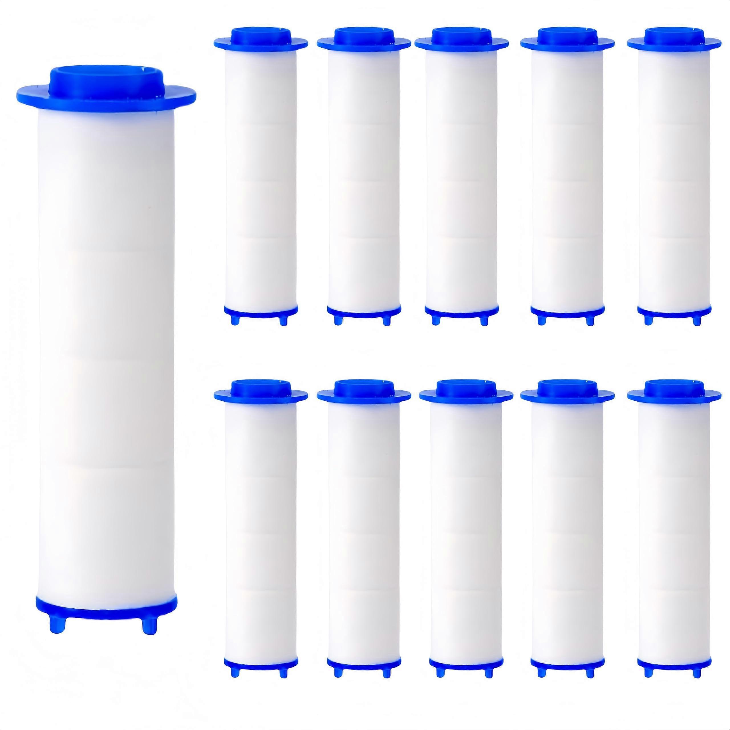 10pcs Shower Head Filter Cartridge 2.36 Inch PP Cotton Replacement for Universal Fit