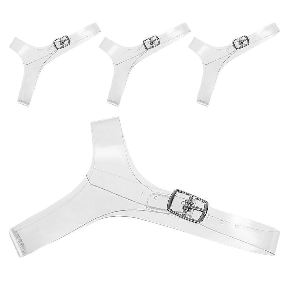 Tpu High Heel Shoe Straps Transparent Anti-Slip Triangle Shoelace Strap 2Pairs