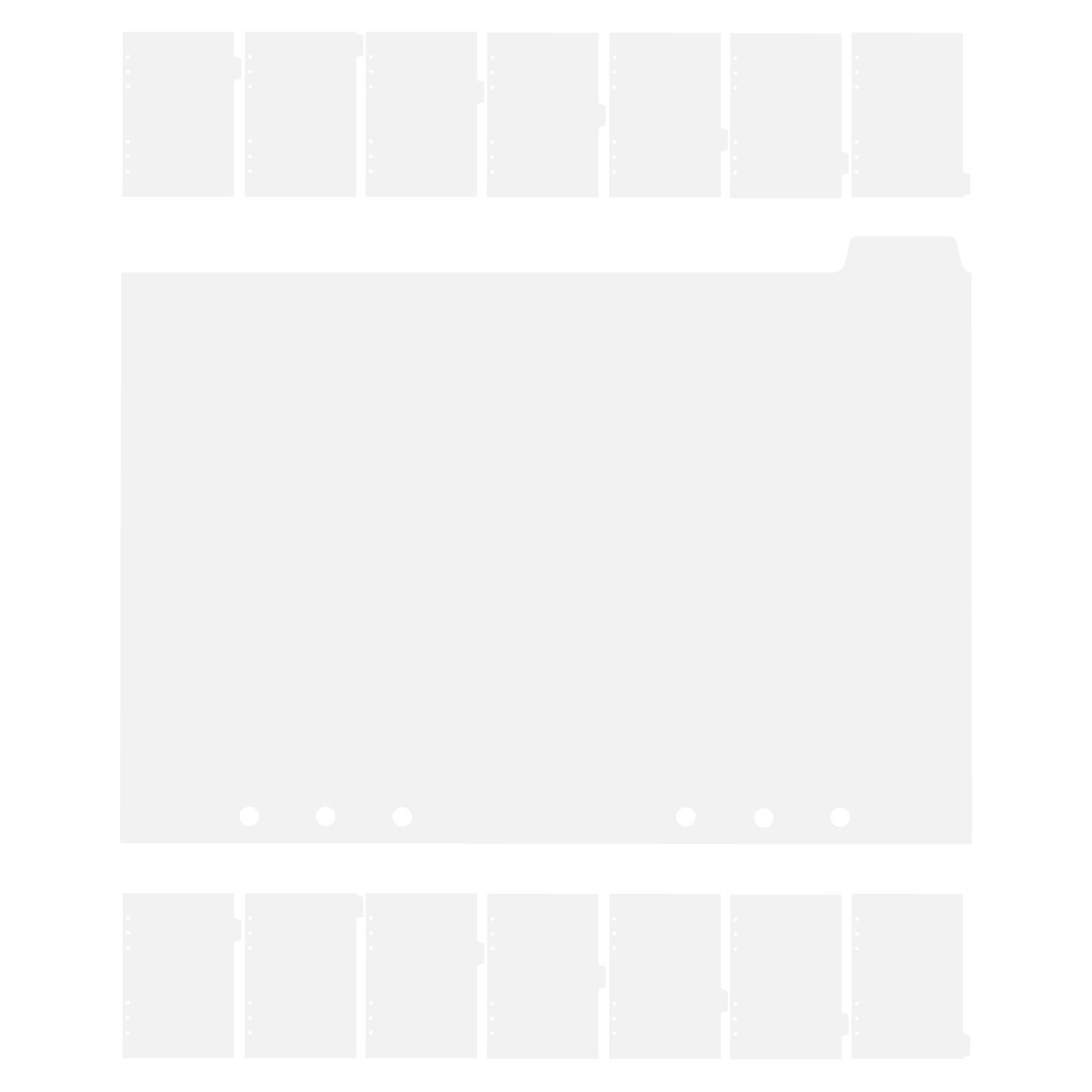 Plastic Binder Dividers for Notebook with 14Pcs Convenient Tabs