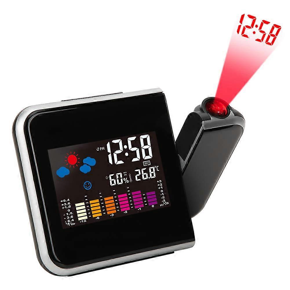 Digital Weather Station with Large LCD Color Display, Accurate Weather Forecast, Alarm and Snooze
