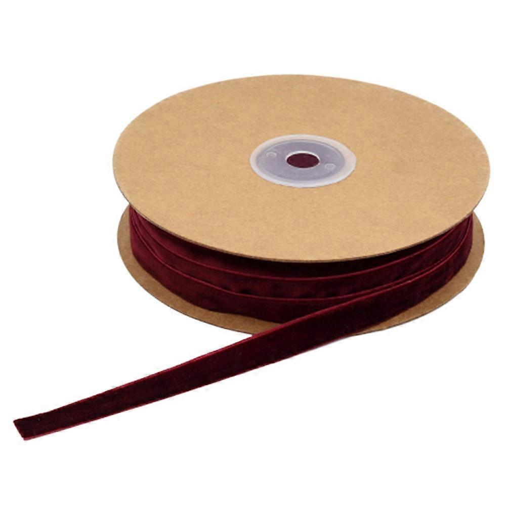 Gift Wrapping Ribbon Non-Elastic Flocking Ribbon for Decorative Strap 3 Rolls