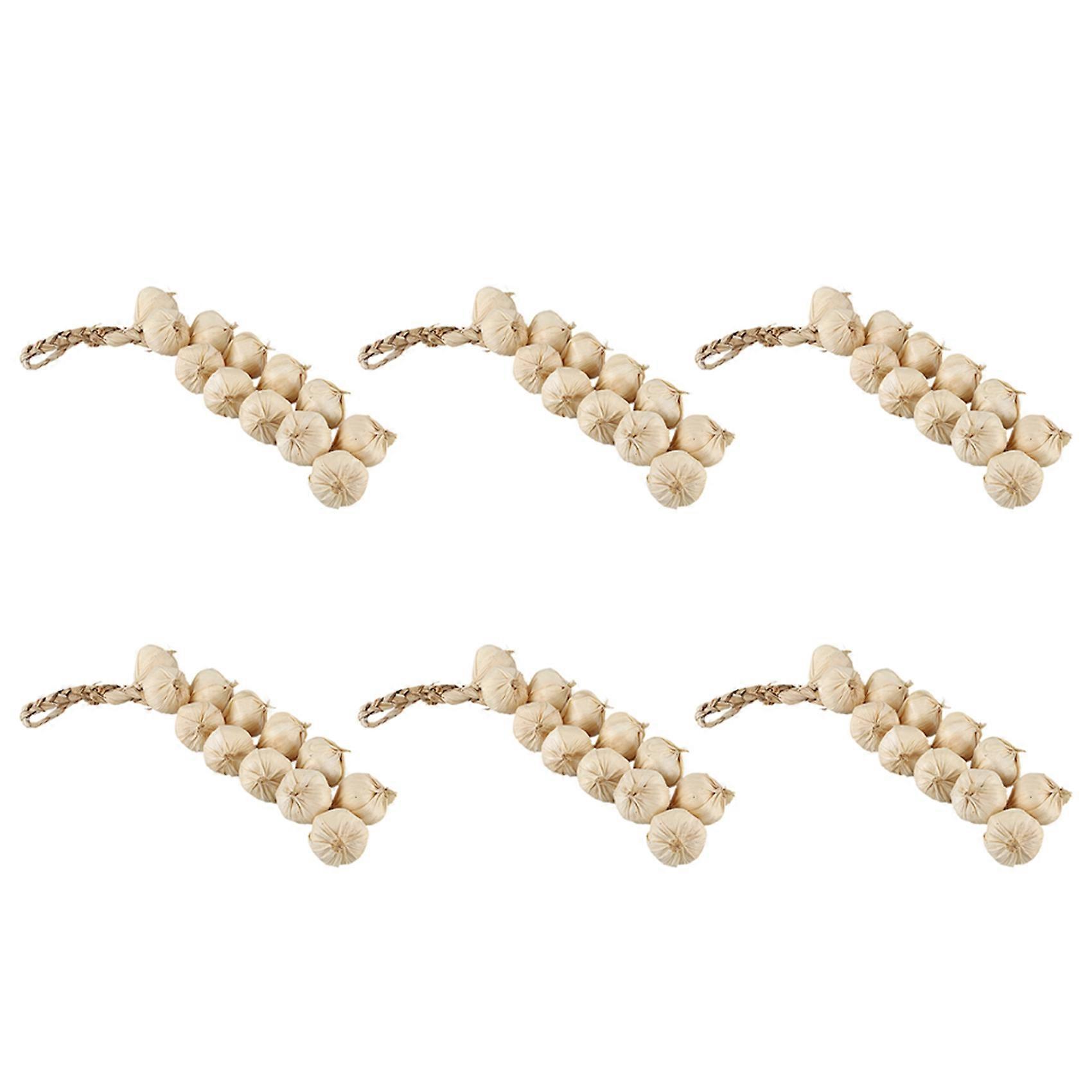 6X House Kitchen Garden Indoor Decor Artificial Garlic Strings